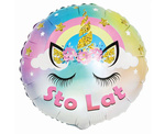 Balon foliowy 18" STO LAT jednorożec
