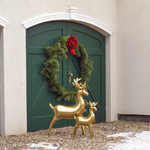 Balon foliowy stojący renifer złoty 63cm