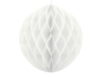 Rozeta honeycomb kula 20cm biała