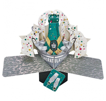 Karnet przestrzenny SG Szampan Congratulations