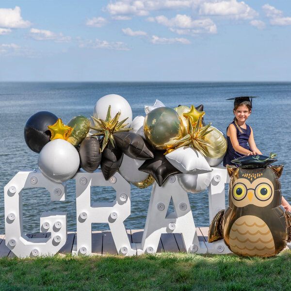Balon foliowy 30" Absolwent sowa