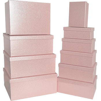 Pudełko ozdobne prostokątne 11102480 - róż