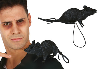 Sztuczna mysz na ramię z gumką