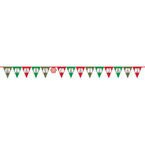 Baner z flagami z napisem Merry Christmas