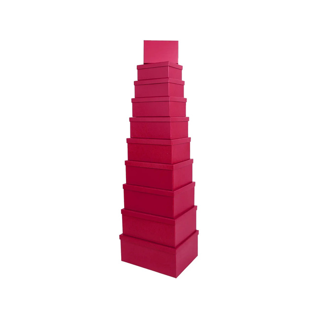 Pudełko ozdobne prostokątne 11101939 - fuksja