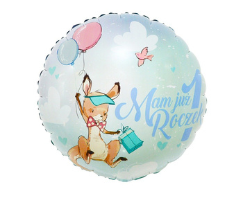 Balon foliowy 18" Mam już roczek - kangurek
