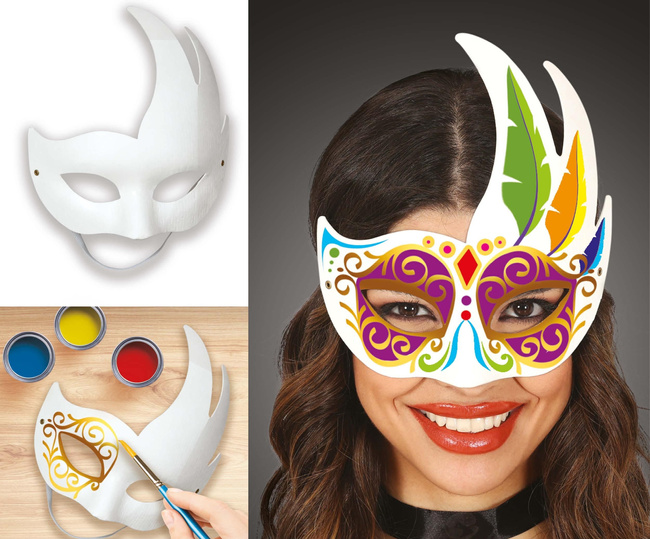 Maska papierowa "Wenecka" do malowania