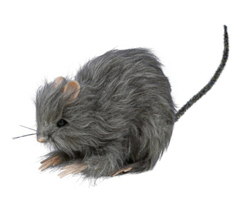 Sztuczny szczur futrzany szary