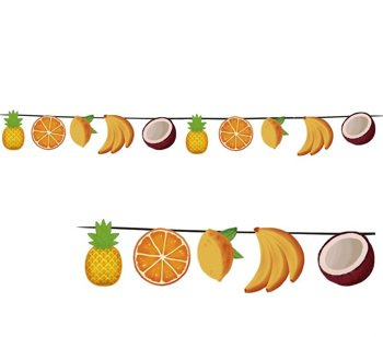 Girlanda "Tropikalne owoce" 3 metry