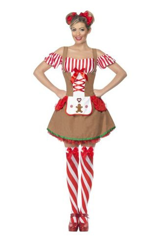 Pończochy w paski biało czerwone - Candy