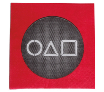 Gracz "Squid Game" - Serwetki 33cm 12 sztuk