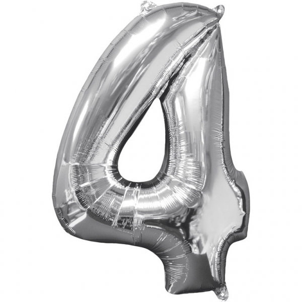 Balony foliowe 26" Srebrny numer 40