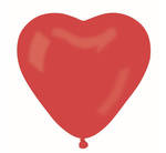 Balon lateksowy 10" kształt SERCE czerwone 1 sztuka
