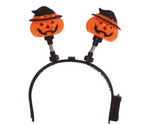 Opaska halloweenowa "Dynia/Czacha" latarnia LED