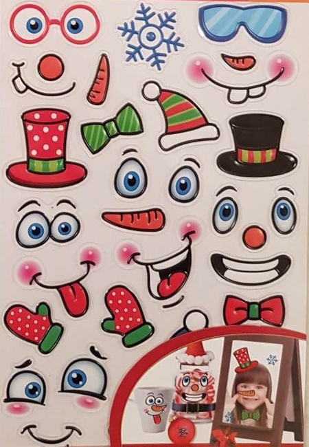 Naklejki świąteczne humorystyczne 4 rodzaje