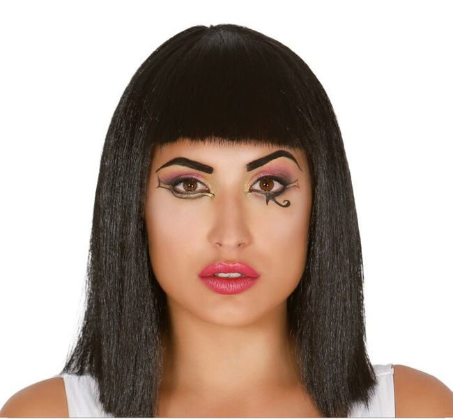 Peruka "Kleopatra" czarna