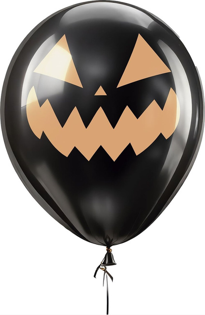 Balony 12" Dynia wydrążona, czarna 10 sztuk