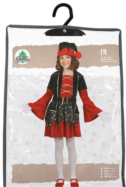 Kostium dziecięcy "Elf - Pomocnica Mikołaja"