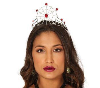 Diadem Pajęczyna srebrny