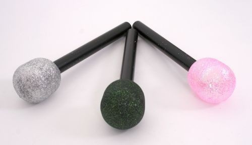 Mikrofon dyskotekowy - srebrny