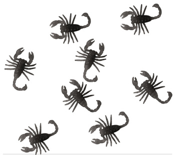 Sztuczny skorpion 6cm 8 sztuk