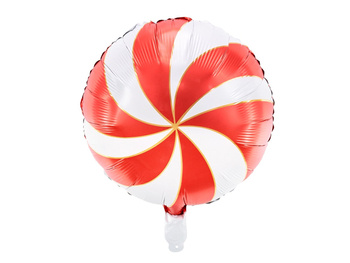 Balon foliowy 18" Cukierek Candy twist czerwony
