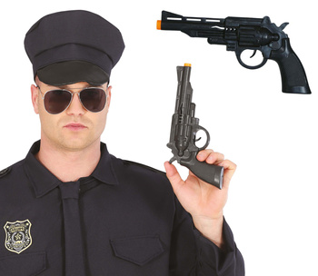 Akcesoria Policjanta - rewolwer czarny