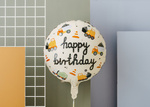 Balon foliowy 17" Budowa - Happy Birthday