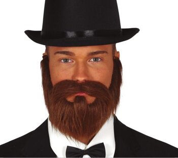 Broda i wąsy "Lord" brązowa