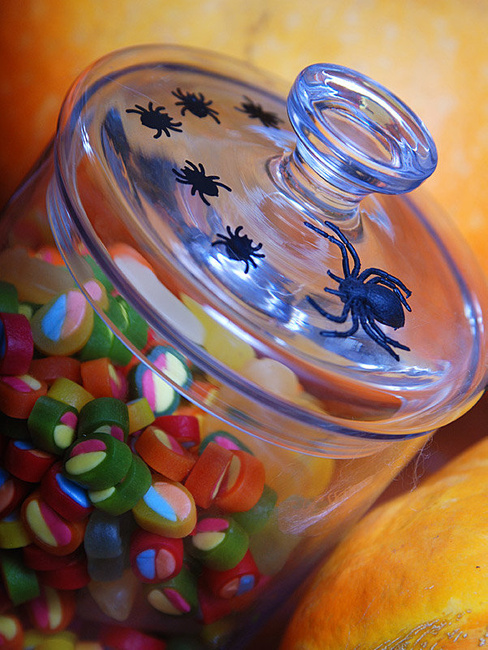 Konfetti "Pająki" 1,2x1,2cm Halloween 15g