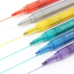 Markery brokatowe KOLOR 6 sztuk