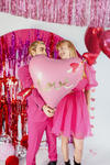 Balon foliowy 26" Serce LOVE ze strzałą Amora