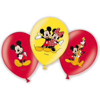 Mickey Mouse - Balony gumowe 11" 6 sztuk
