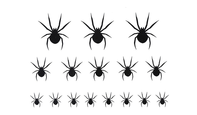 Tatuaż twarzy "Pająki"