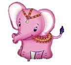 Balon foliowy 24" słonik cyrkowy różowy