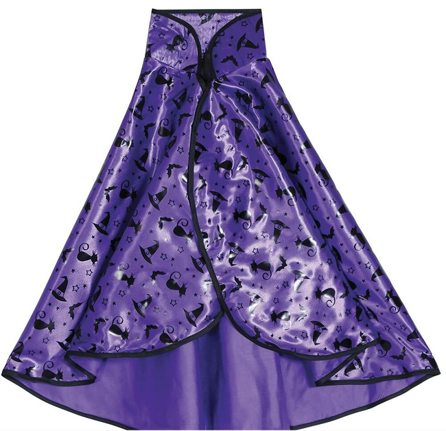 Peleryna dziecięca "Czarownica" z czapką, fiolet