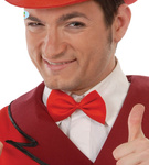 Muszka satynowa - czerwona