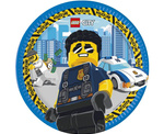 Lego City - Talerzyki papierowe 23cm 8 sztuk