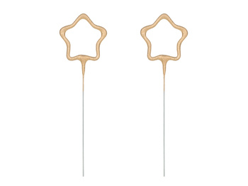 Zimne Ognie GWIAZDKI 16cm 2 sztuki