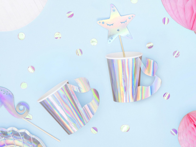 Syrenka - Kubeczki opalizowane 220ml 6 sztuk