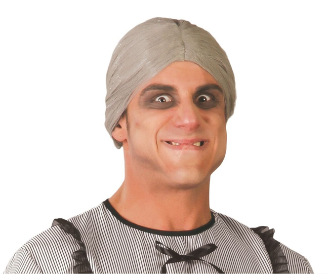 Peruka "Starsza Pani z koczkiem" siwa