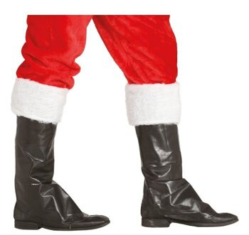 Akcesoria Świętego Mikołaja - nakładki buty z futrem L