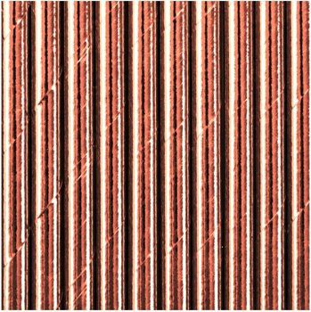 Jednokolorowy ROSE GOLD - Słomki opalizowane 19,5cm 250 sztuk