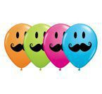 Balon 11" z nadrukiem "Wąsy" 1 sztuka