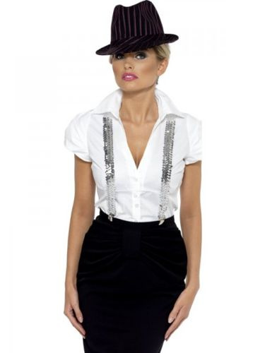 Szelki cekinowe - srebrne