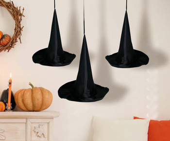 Kapelusz wiedźmy wiszący 3 sztuki