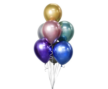 Balony 12" B&C chrom mix 7 sztuk