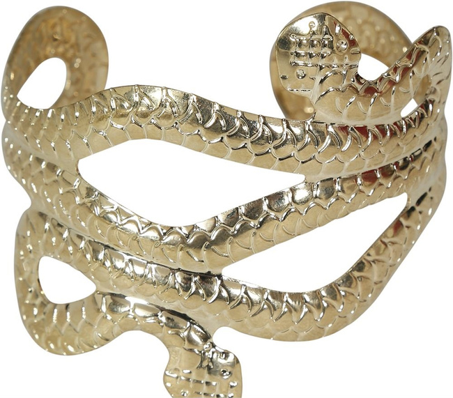 Akcesoria Egipskie - Bransoleta wąż, metalowa