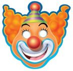 Maska papierowa cyrk KLAUN