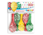 Wielkanocne balony 12" gumowe z nadrukiem 5 sztuk